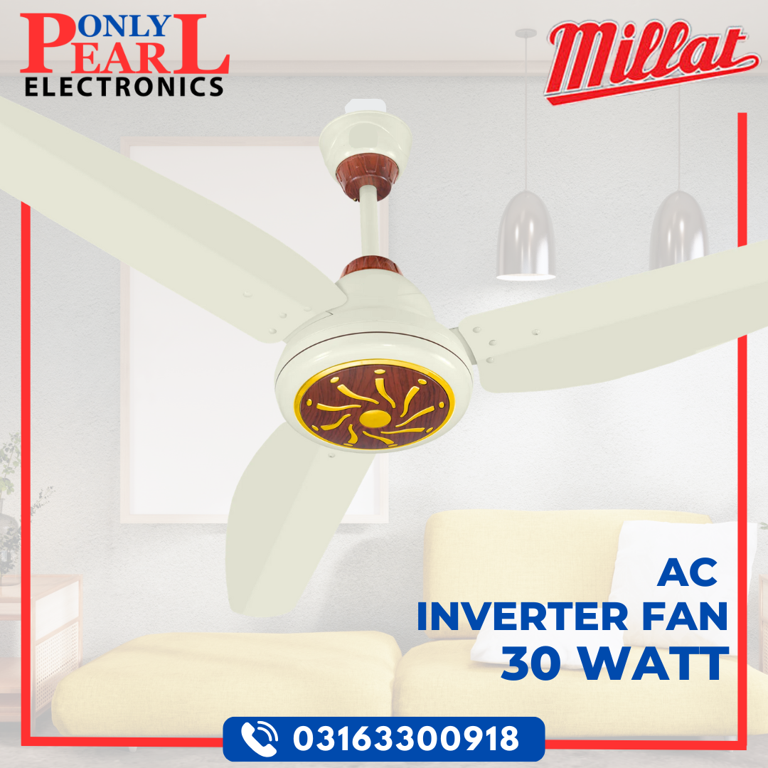 MILLAT Ceiling Fan | 30W Inverter | Delta