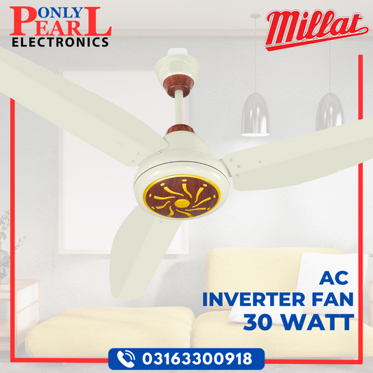 MILLAT Ceiling Fan | 30W Inverter | Delta