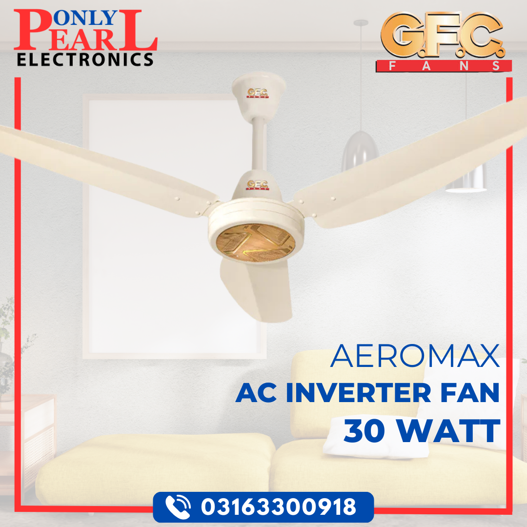 GFC Inverter Ceiling Fan - Aeromax Model - 30 Watts