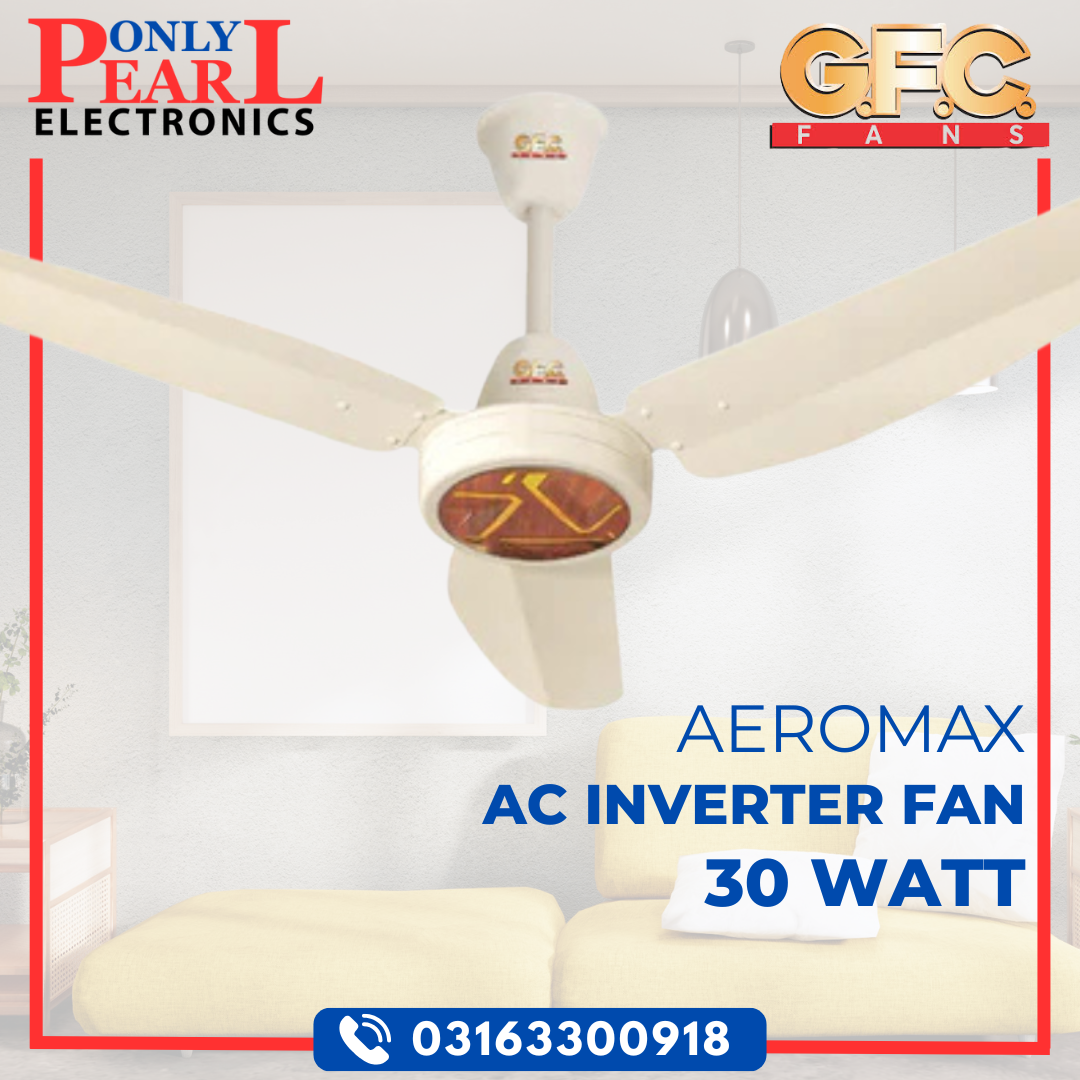 GFC Inverter Ceiling Fan - Aeromax Model - 30 Watts