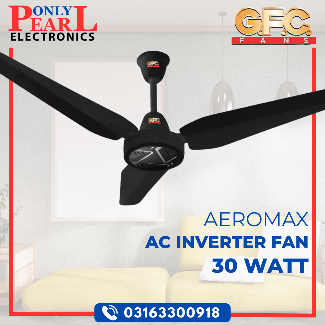 GFC Inverter Ceiling Fan - Aeromax Model - 30 Watts