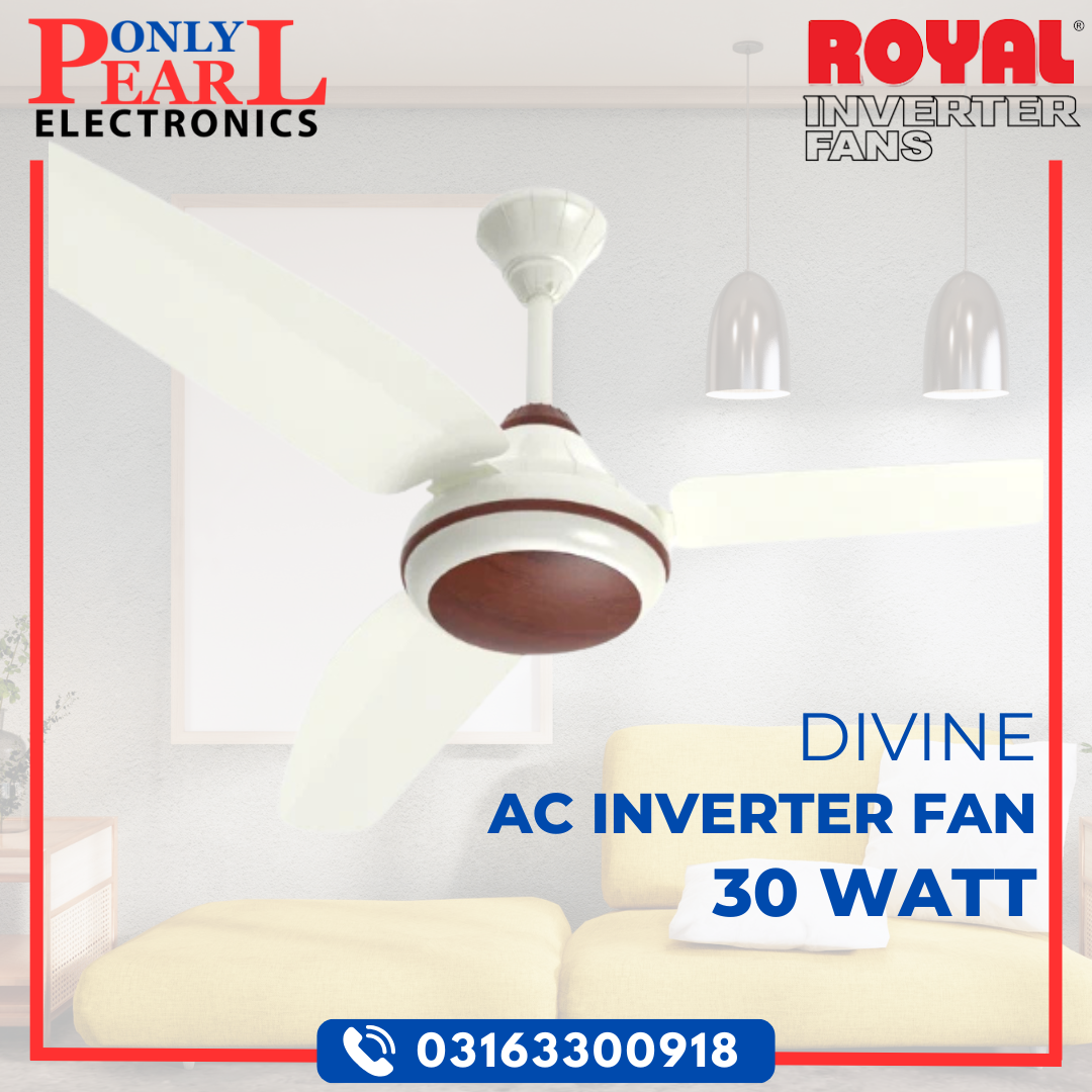 ROYAL Inverter Ceiling Fan - Divine Model - 30 Watts