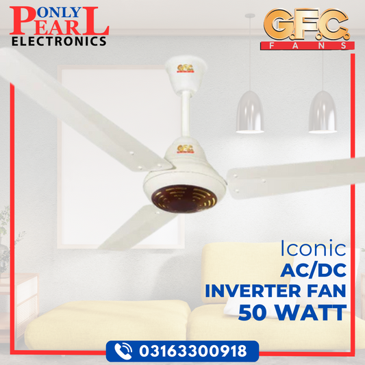 GFC AC/DC Ceiling Fan - Iconic Model - 50 Watts