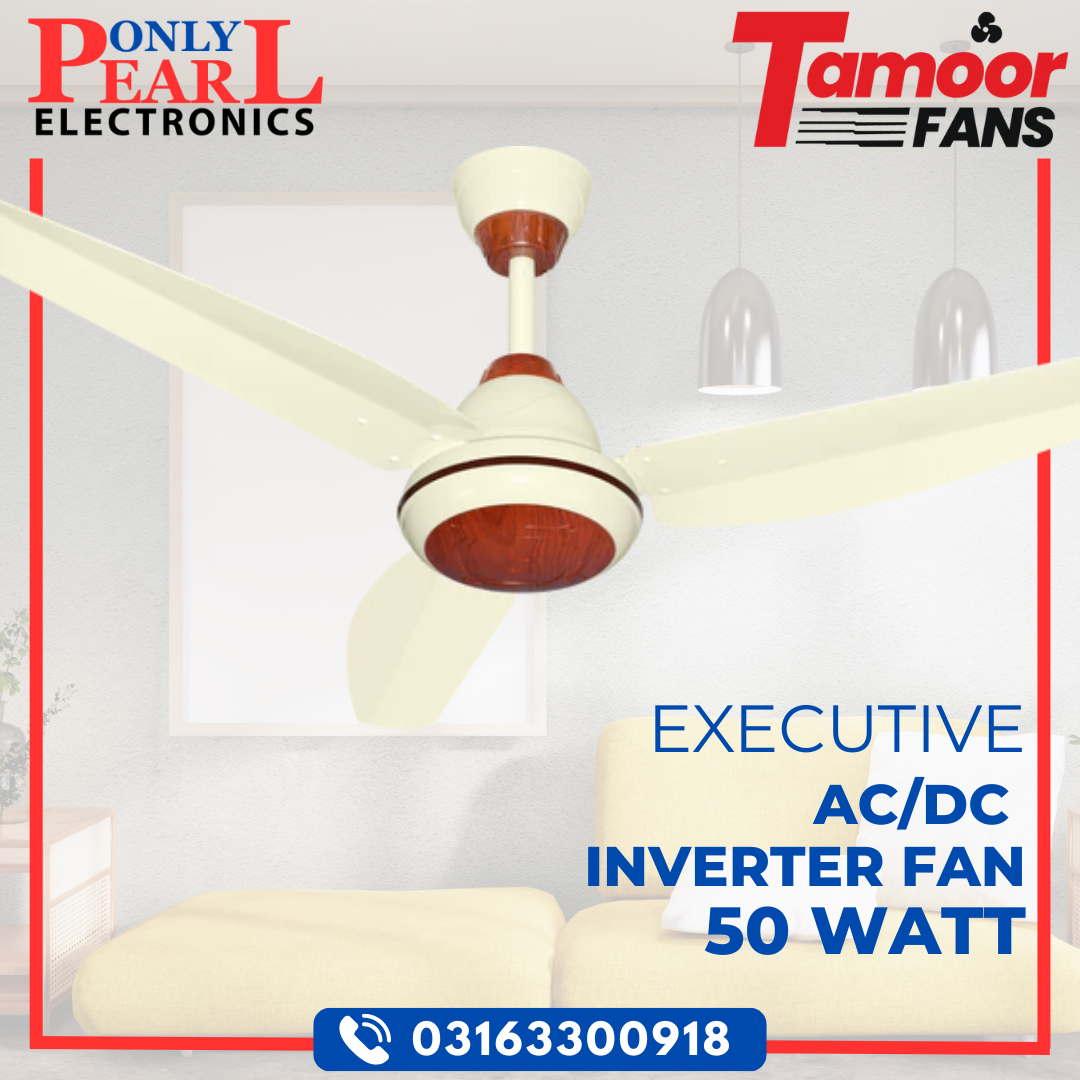 TAMOOR AC/DC Ceiling Fan - Executive Model - 50 Watts