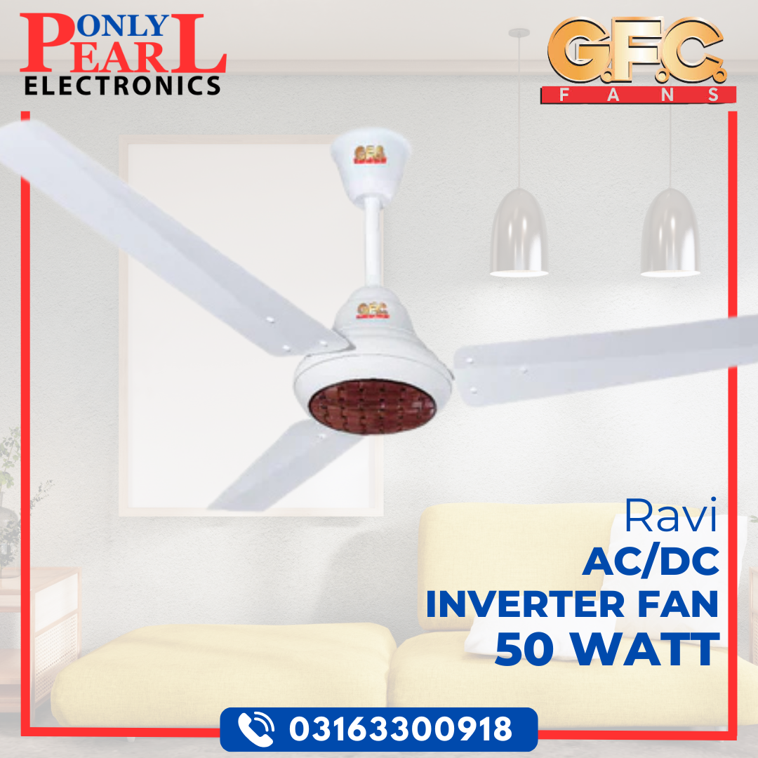 GFC AC/DC Ceiling Fan - Ravi Model - 50 Watts