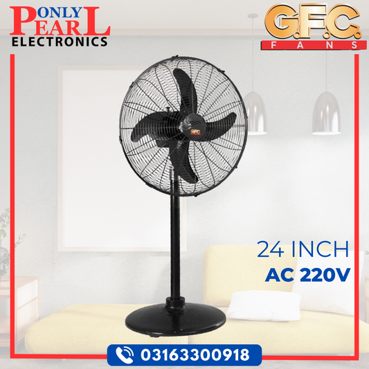 GFC Pedestal Fan | Stand Fan | 24 Inch | 100% Pure Copper