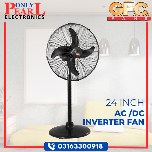 GFC Pedestal Fan | Stand Fan | AC/DC Inverter Fan | 20 Inch | 100% Pure Copper