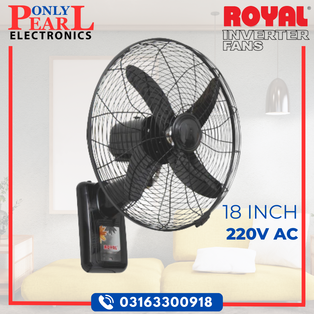 ROYAL FAN Wall Mounted Bracket Fan | 18 Inch | 100% Pure Copper