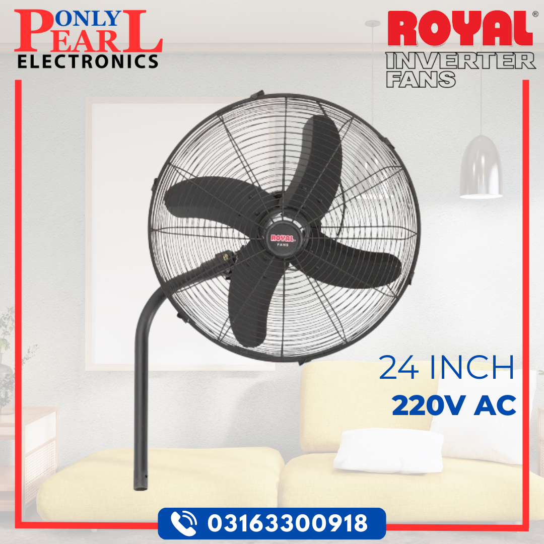 ROYAL FAN Wall Mounted Myga Bracket Fan | 24 Inch | 100% Pure Copper