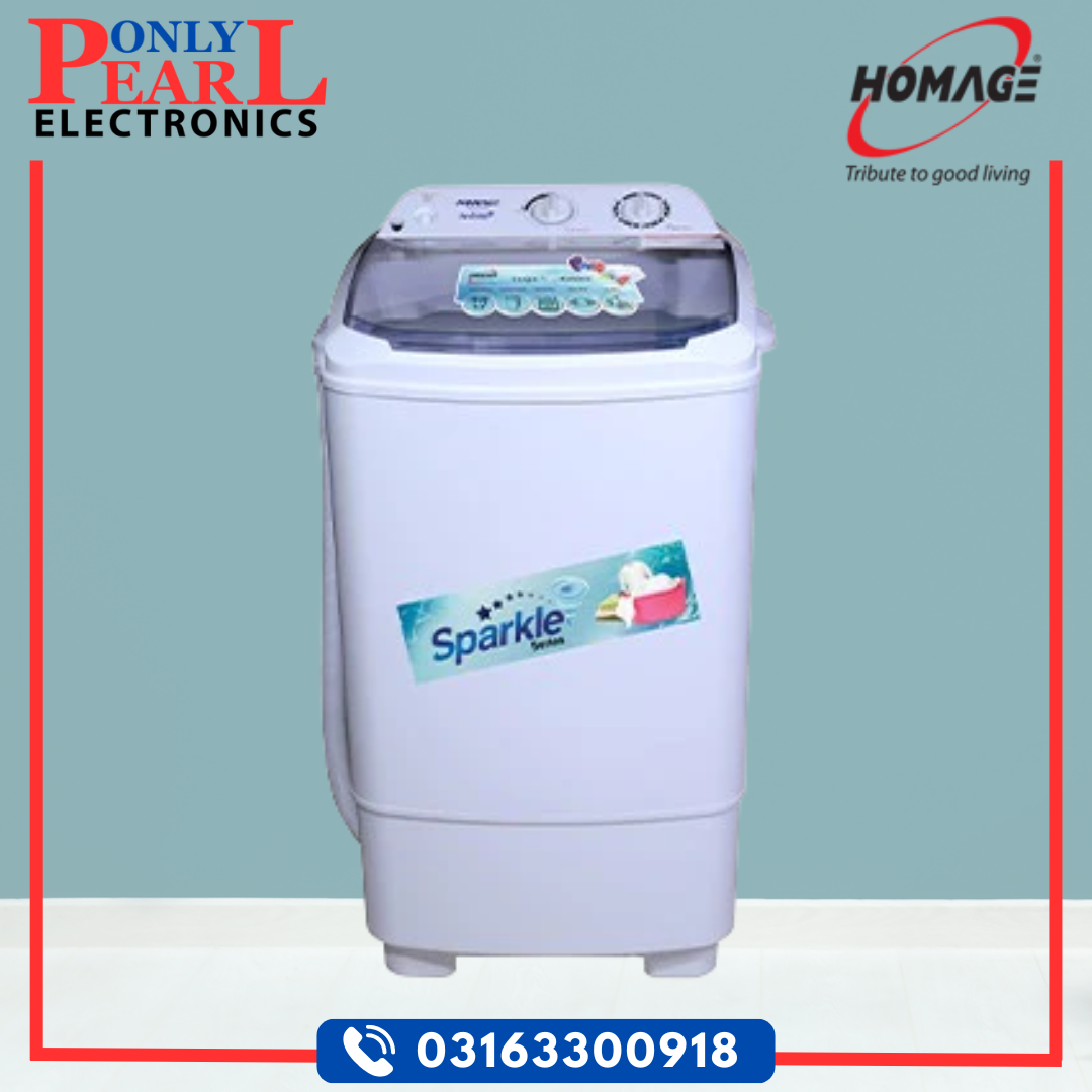 HOMAGE Washing Machine | Single Tub | 8 KG Size | 4991