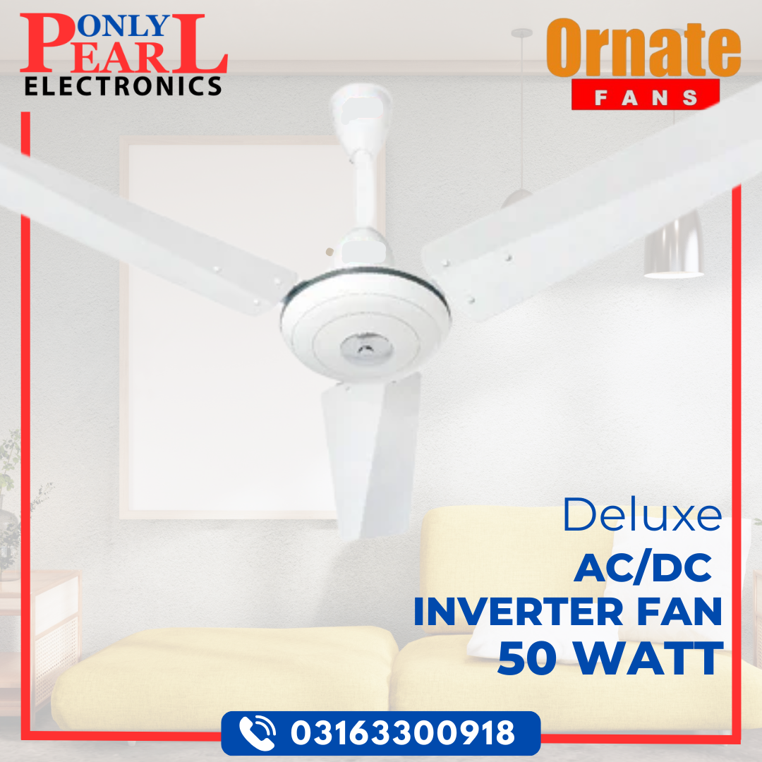 ORNATE Ceiling Fan | AC/DC | Deluxe Model