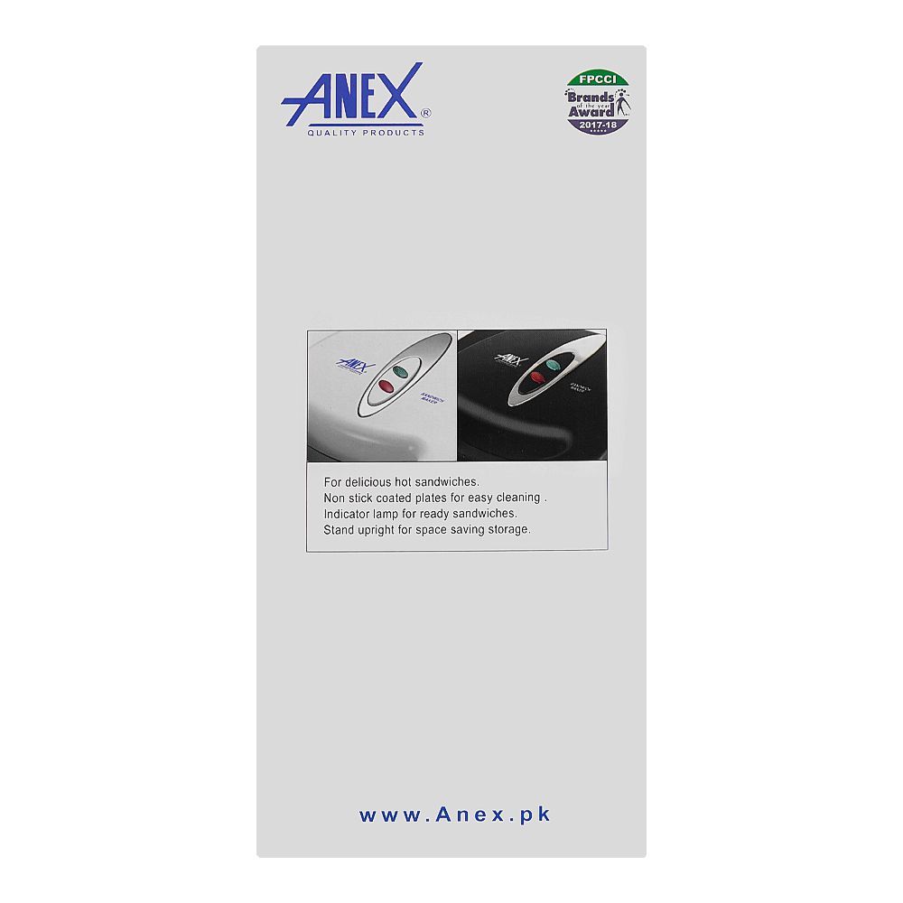 ANEX Deluxe Sandwich Maker | AG-1035