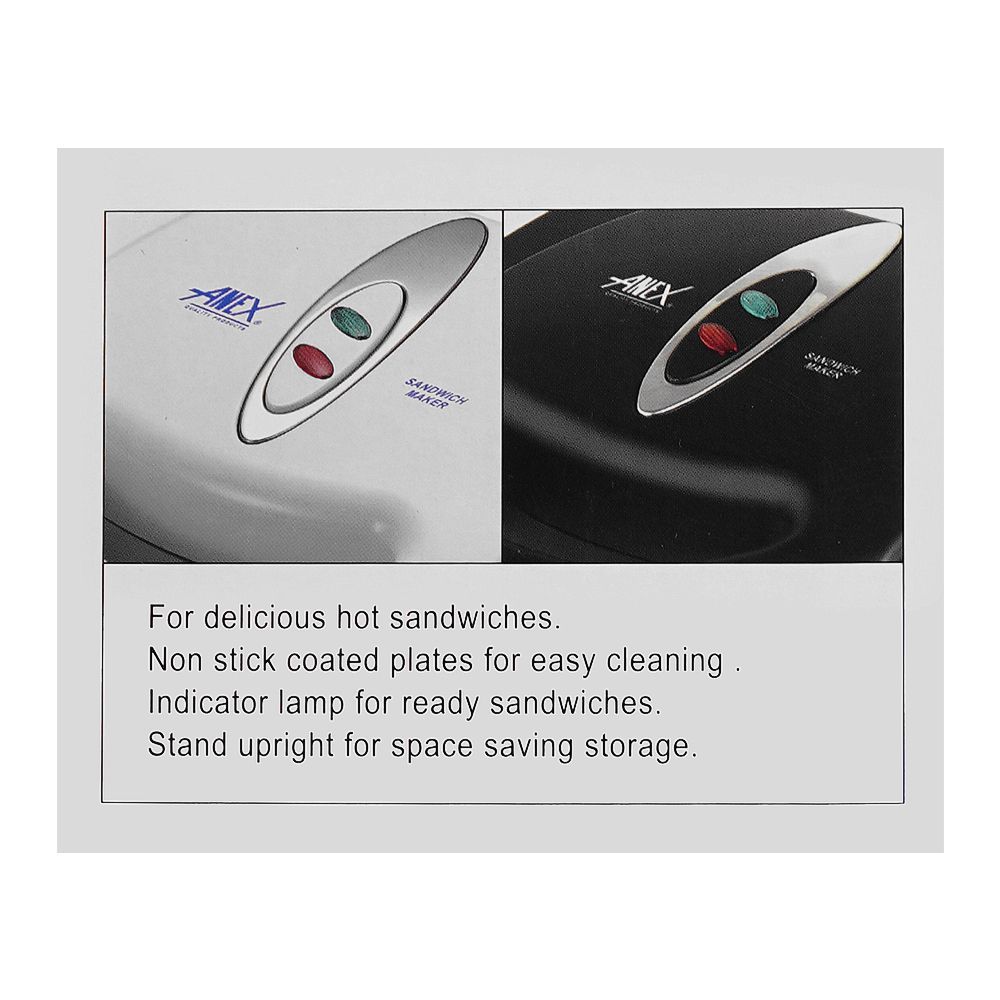 ANEX Deluxe Sandwich Maker | AG-1035