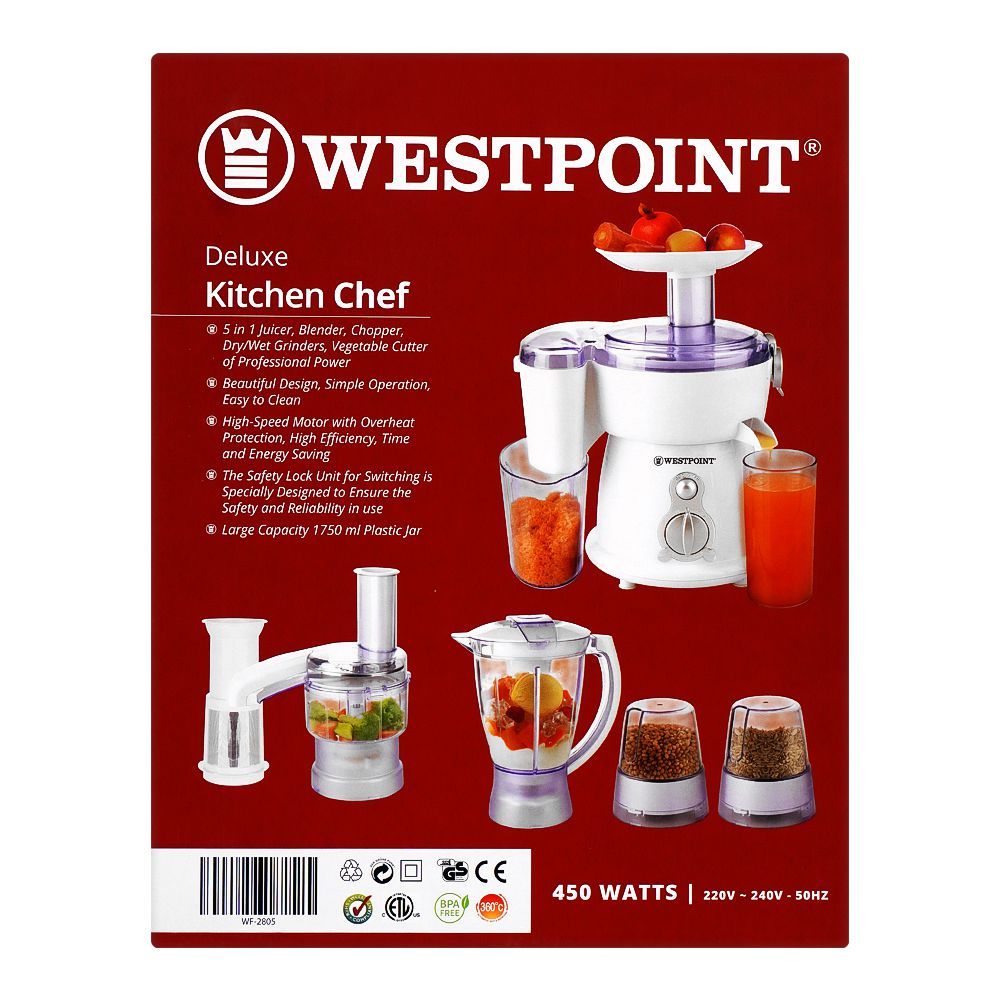 WESTPOINT Food Processor Kitchen Chef | WF-2805