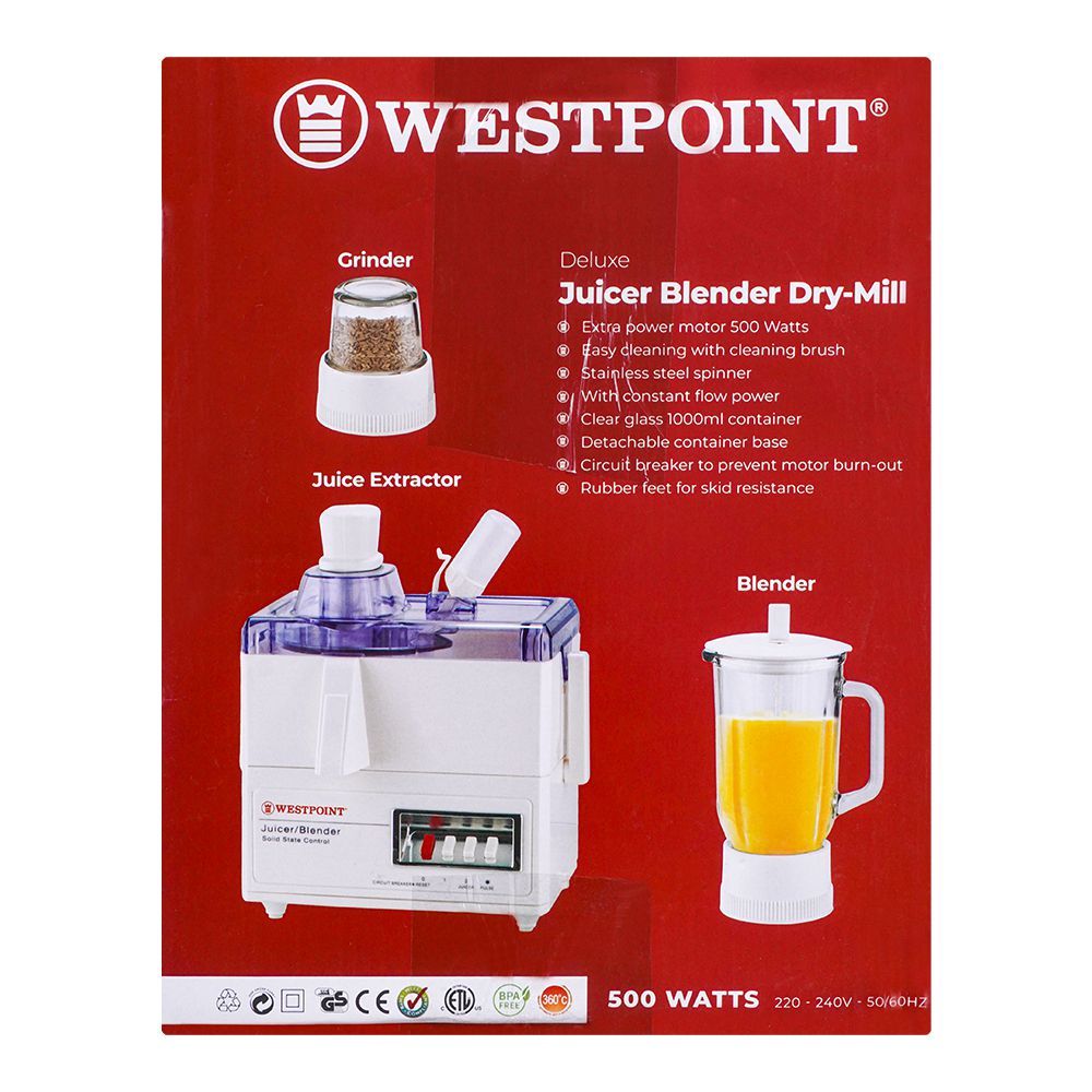 WESTPOINT 3in1 | Deluxe Juicer Blender | WF-7501
