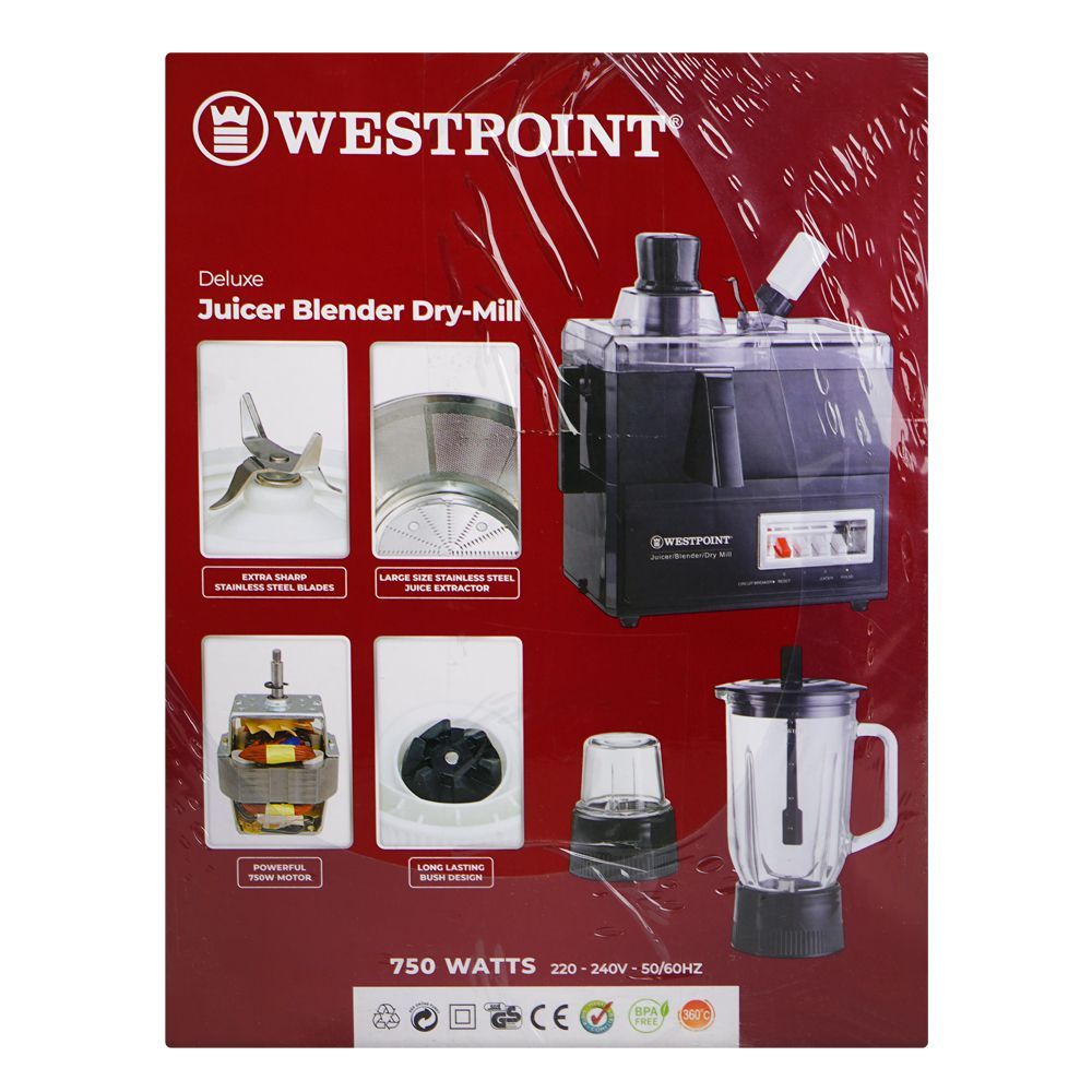 WESTPOINT 3in1 | Deluxe Juicer Blender | WF-8823