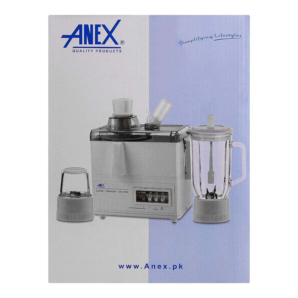 ANEX 3in1 | Deluxe Juicer Blender | AG-176GL