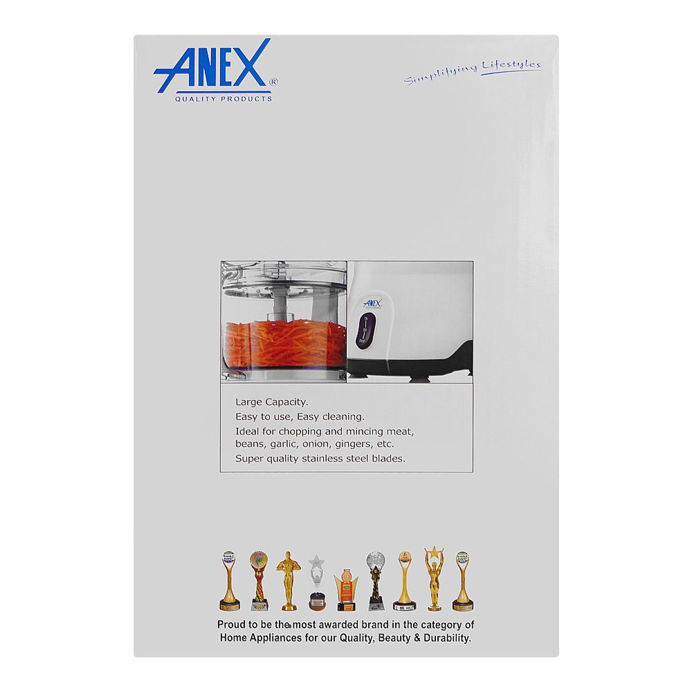 ANEX Deluxe Chopper With Vegetable Cutter | AG-3048