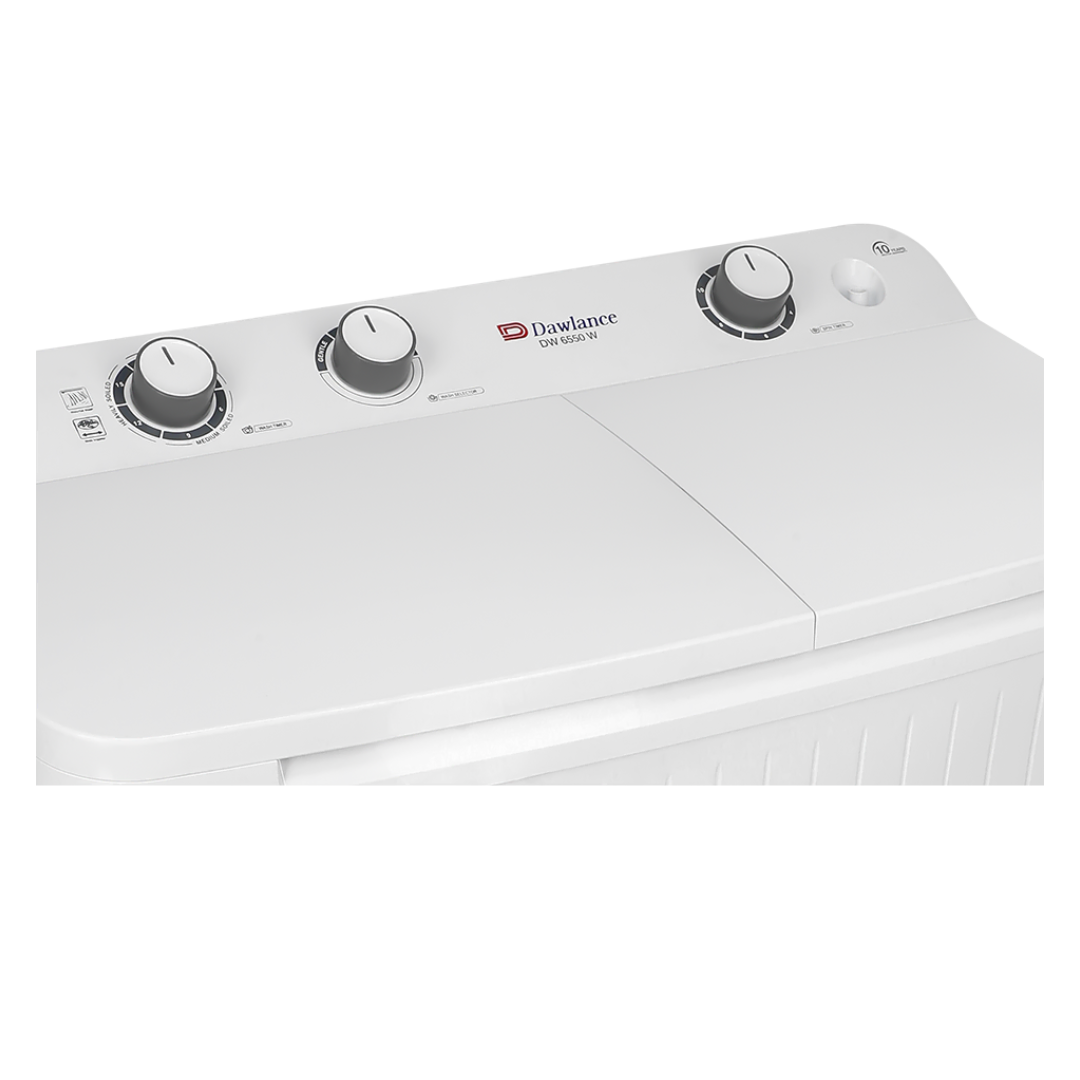 DAWLANCE  Washing Machine | Semi Automatic | Twin Tub | 10 KG Size | 6550W