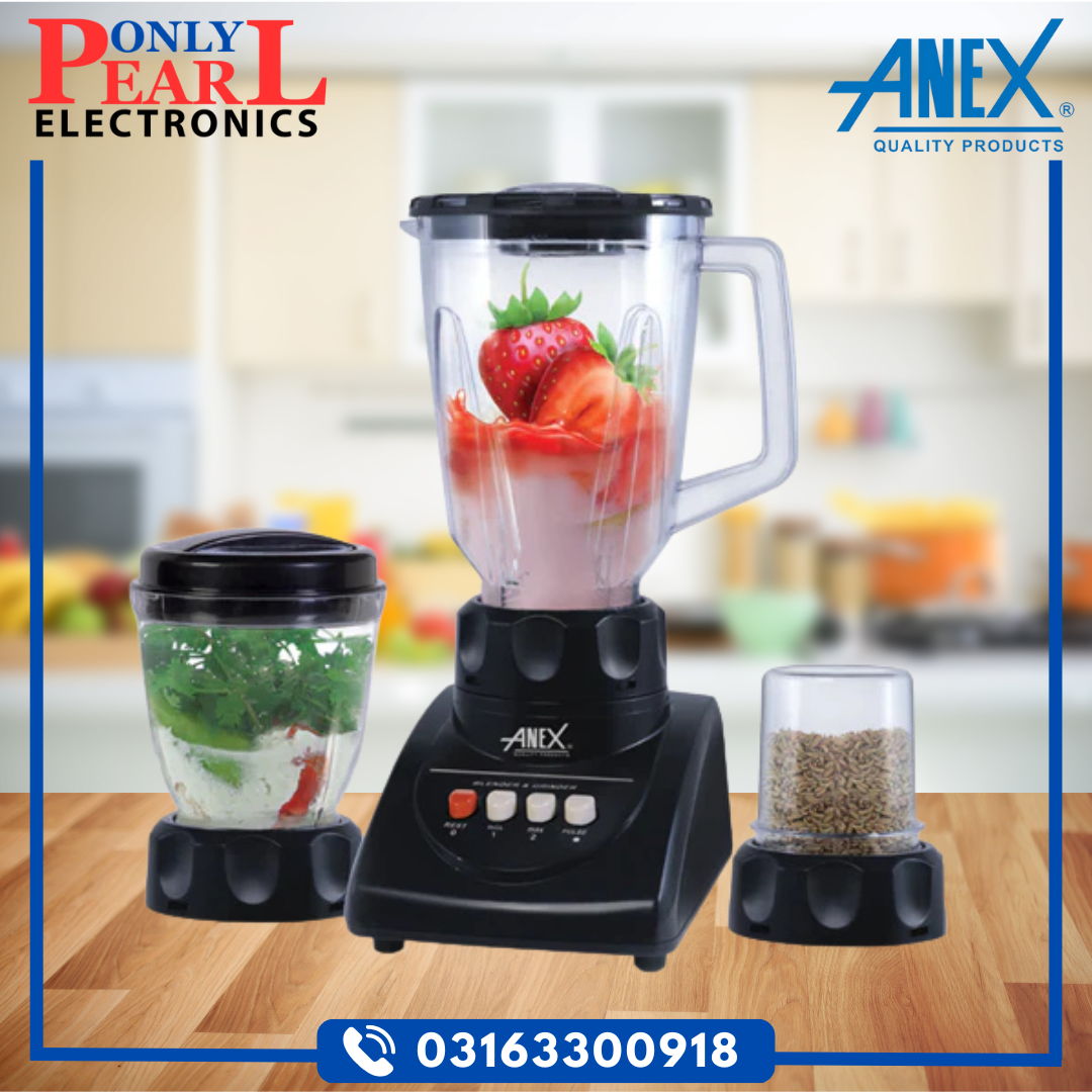ANEX 3in1 | Deluxe Blender Grinder | AG-695UB